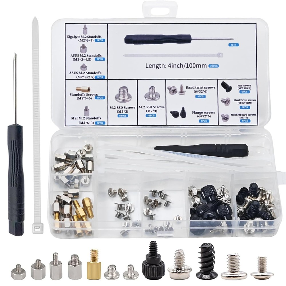 PC Screw Kit M2 Standoff SSD Motherboard