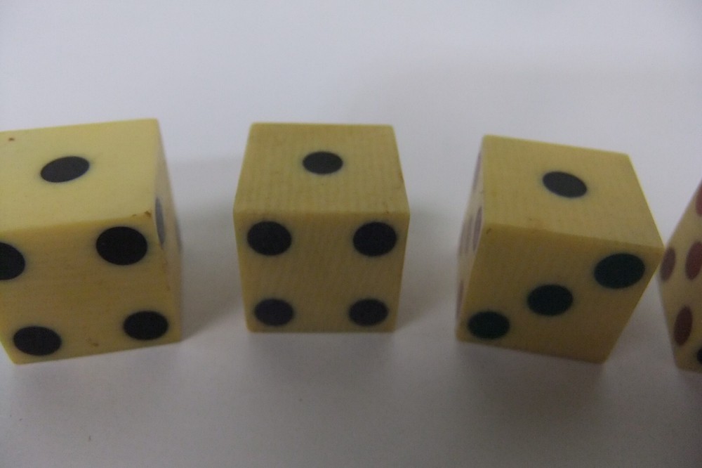 Grained Celluloid Cheaters Illegal Casino Dice