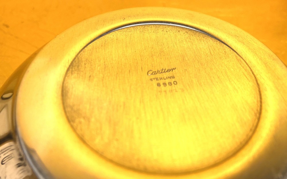 Cartier Sterling Silver Bowl And Dish