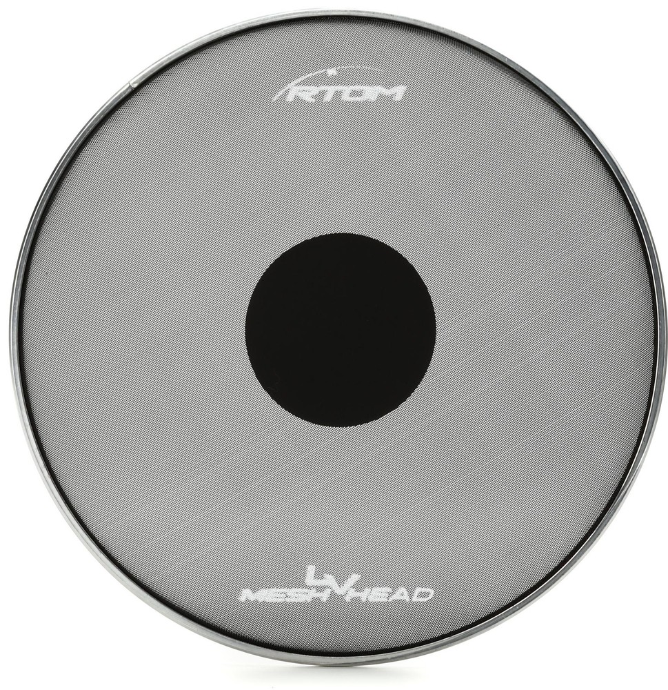 RTOM Low Volume Mesh Drumhead - 13 inch + RTOM LVMH10 Value Bundle