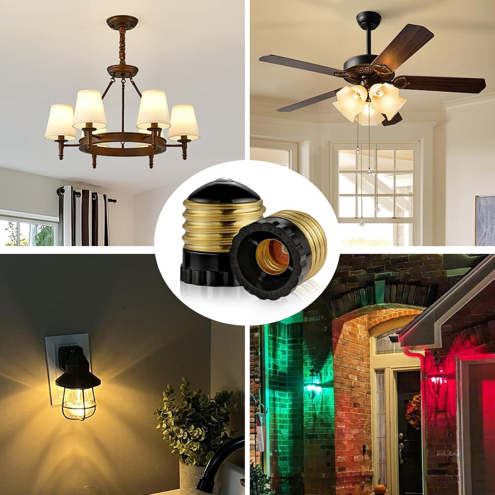 E26 to E12 Light Socket Adapter, Standard Socket to Candelabra Bulb Socket Adapt