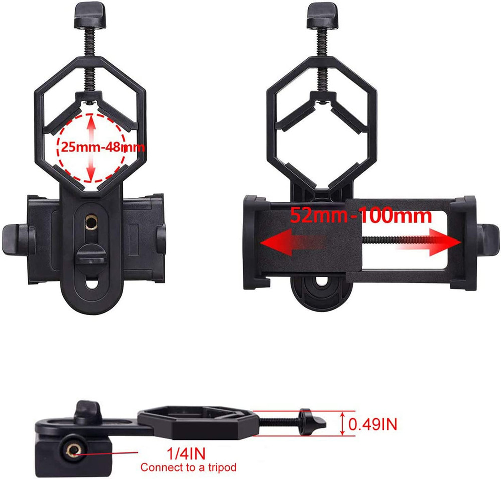 Universal Cell Phone Adapter Mount Telescope Phone Mount for Binocular Monocular