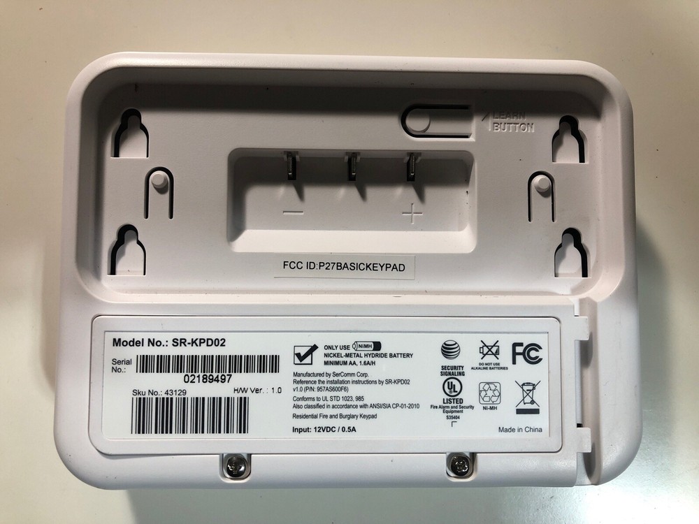SR-KPD02 Security Alarm Keypad Control Panel 12VDC/0.5A