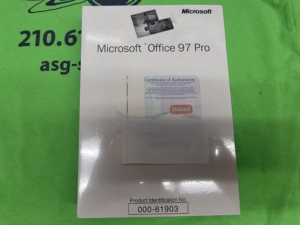 MICROSOFT OFFICE 97 PROFESSIONAL 000-61903