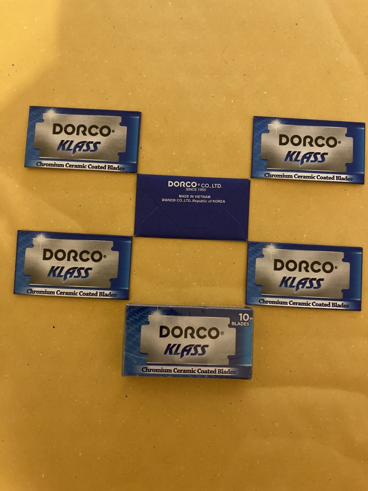 5 Double Edge Razor Blades, Dorco Klass