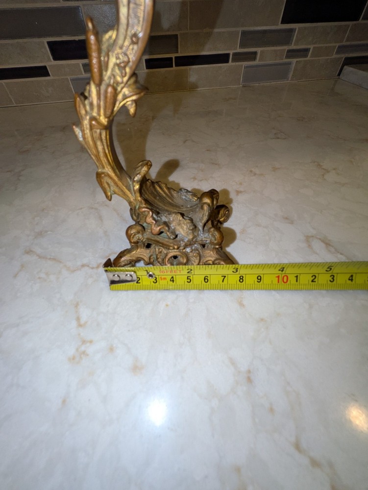 Vintage Bronze Leaf Figurine (5.25")