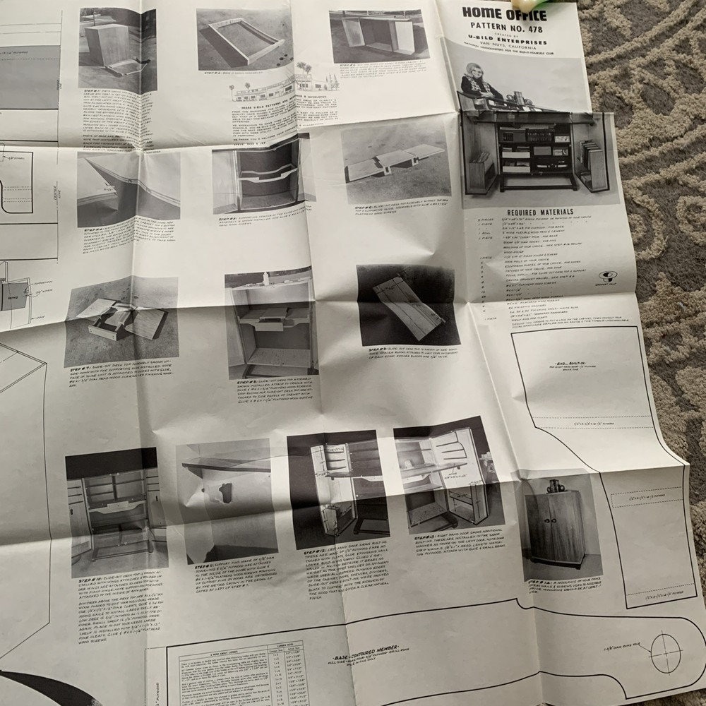 Home Office Pattern No. 478 From U-Bild Enterprises (#1)