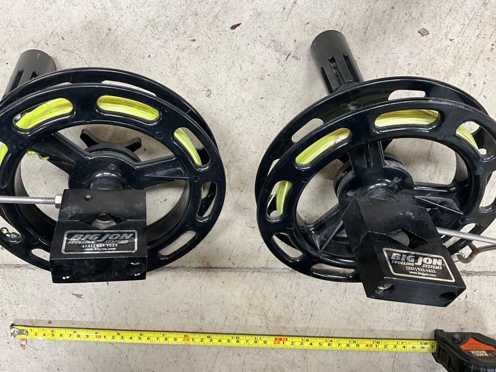 Big Jon Trolling Reels (2), nice shape, for planer board trolling