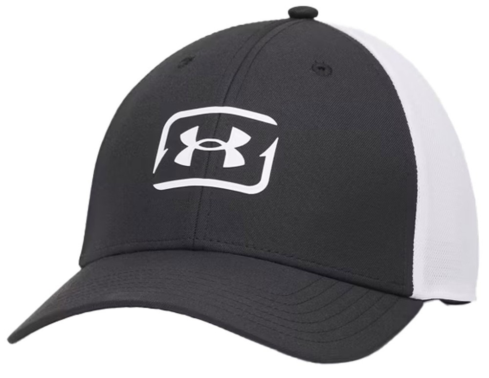 Under Armour Fish Low Men’s Stretch Fit Hat – Structured Performance Cap, Bl