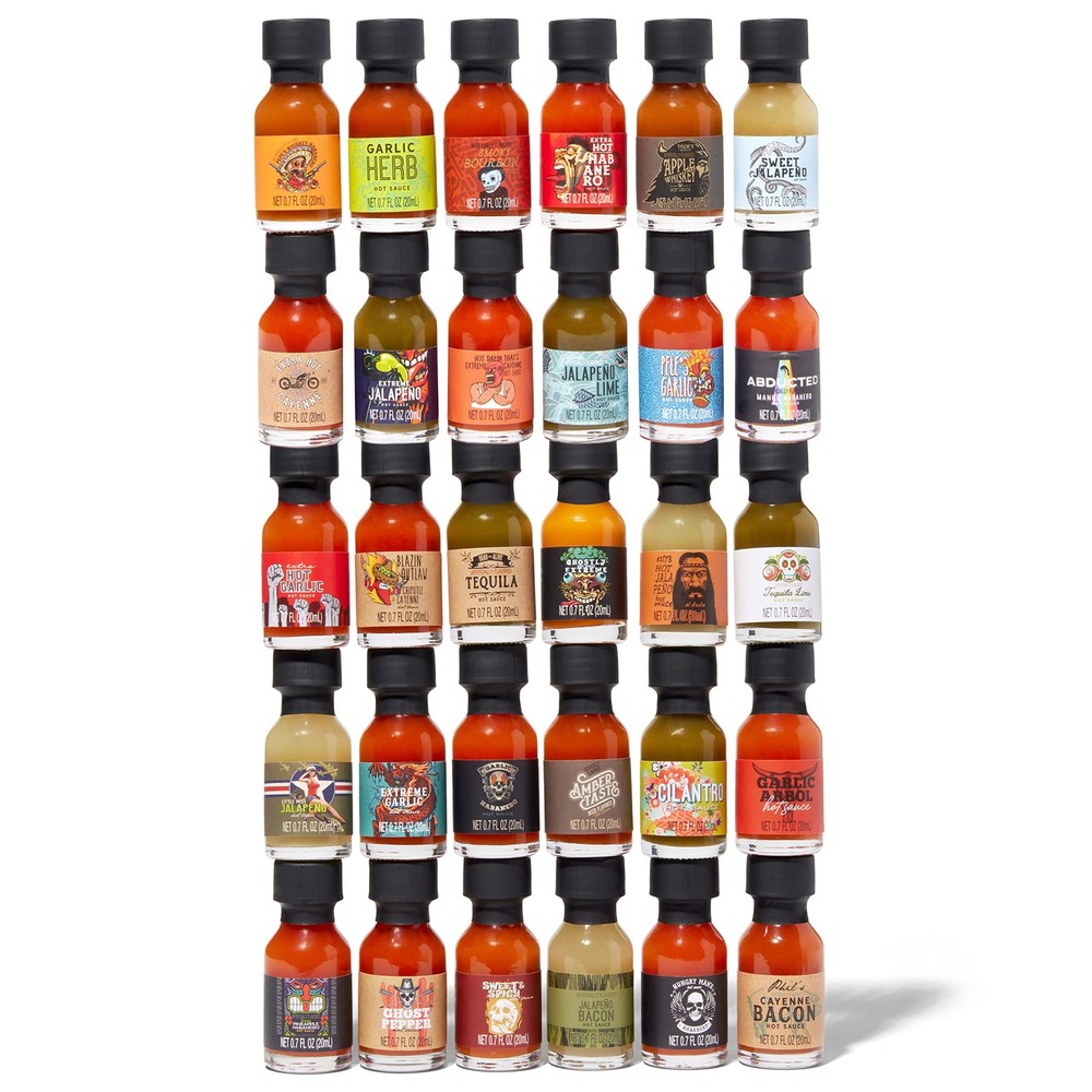 Thoughtfully Gourmet Master Hot Sauce Collection Sampler Set Flavors Include ...