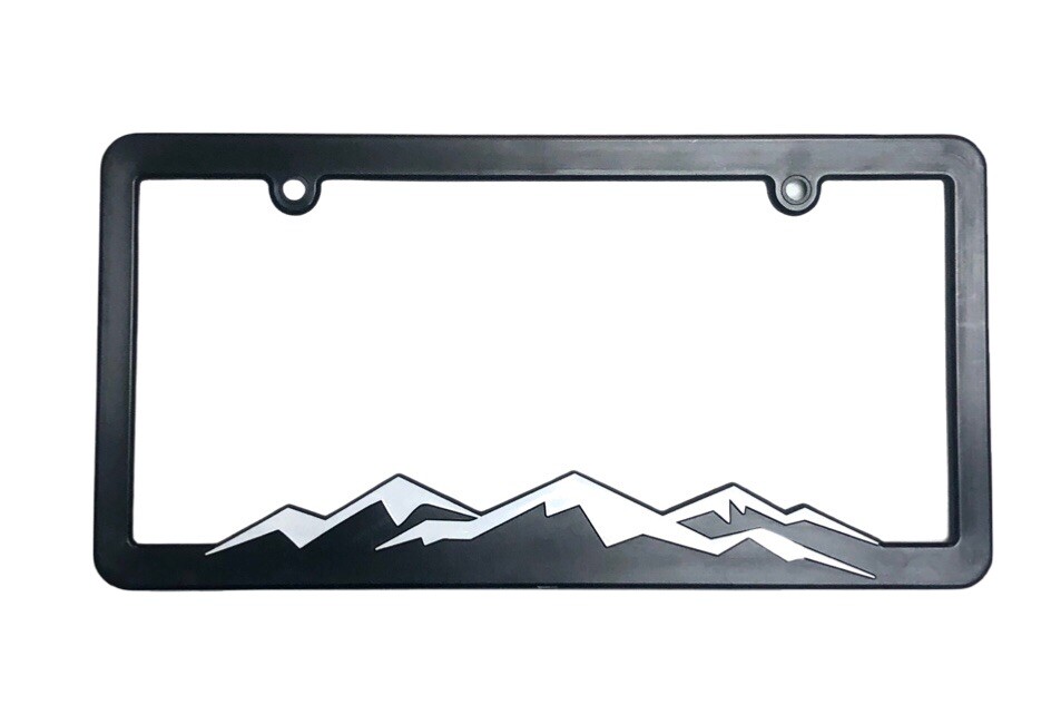 OFF ROAD White-Cap Mountains License Plate Frame Bracket