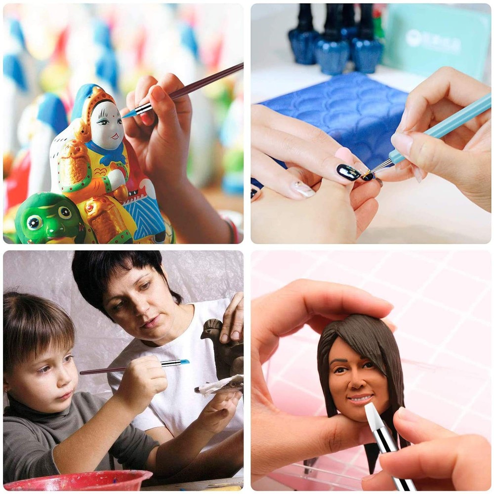 Silicone Clay Sculpting Tools Modeling Dotting Tool & Pottery for DIY Handicraft