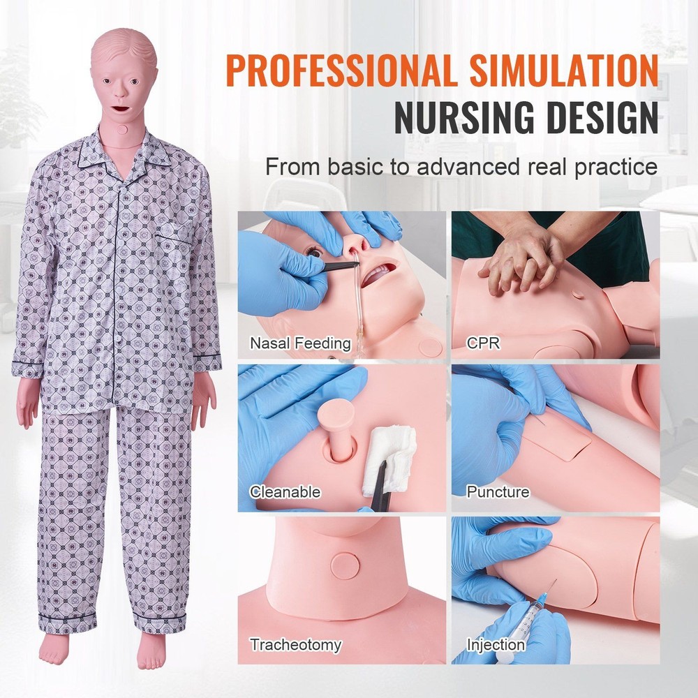 Male Nursing Training System with Realistic Tissue Response and Durability