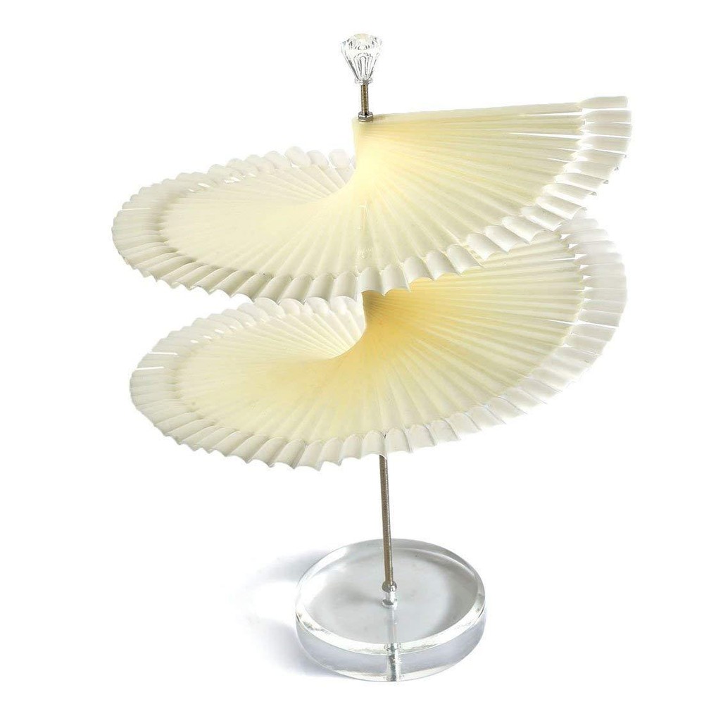 120pcs Spiral Fan Shape Display Stand for False White Nail Tip Stick Color Chart