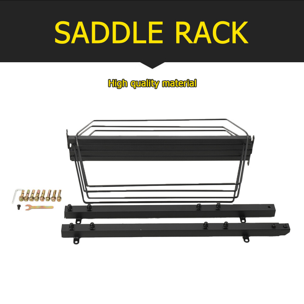 Saddle Rack 2 Set Wall Mounted 4 Tier Horse Saddle Storage Rack for Tack