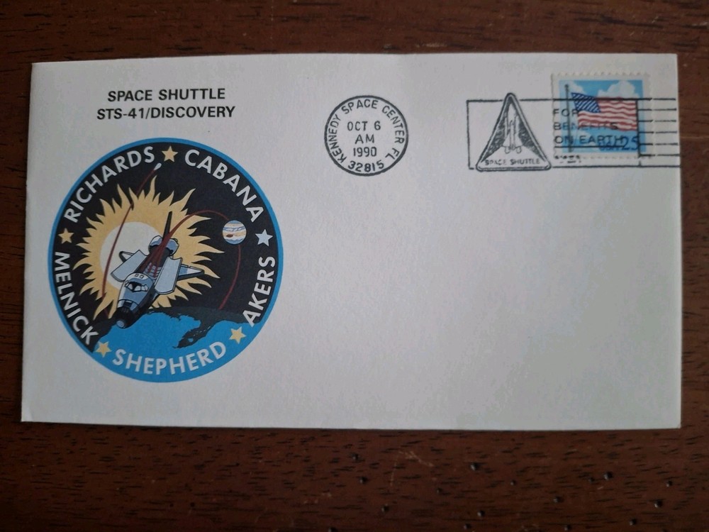 Space cover Shuttle STS-41 Discovery launch 10/6/1990