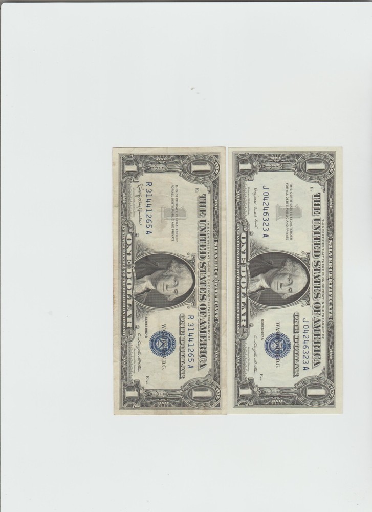 Lightly Circulated 1957-A&B Silver Certificate