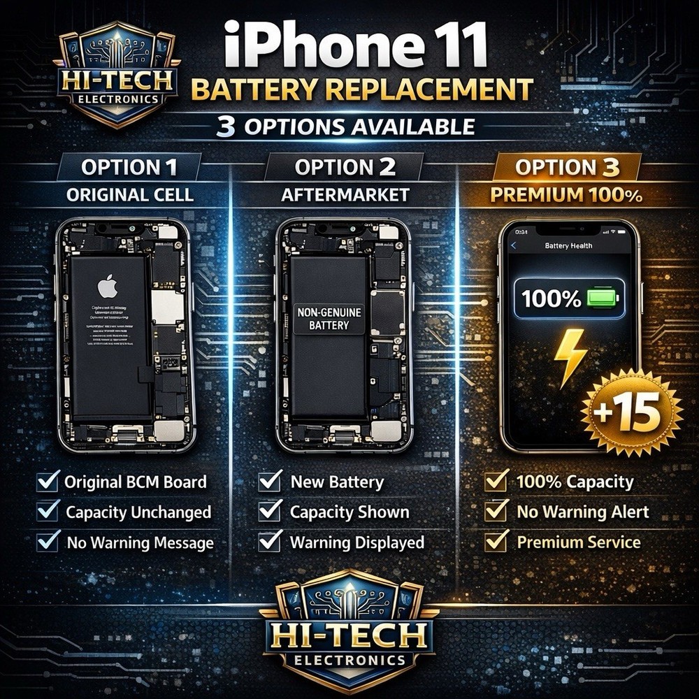 iPhone 11 – Battery Replacement Service (3 Options Available)