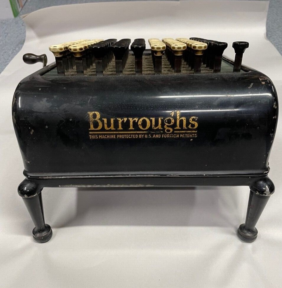 Antique Burroughs Calculator/Adding Machine Working- Class 5