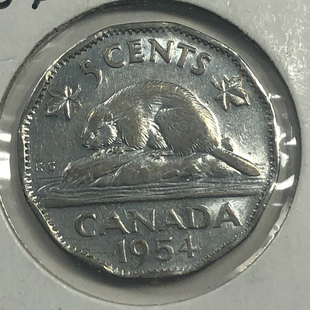 1954 Canada Five Cent Foreign Coin #1314