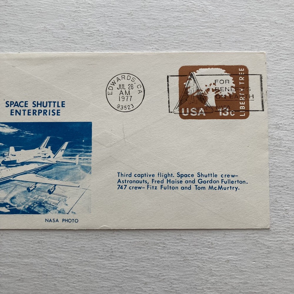 Space Shuttle Enterprise Third Captive Flight Fred Haise Gordon Fullerton