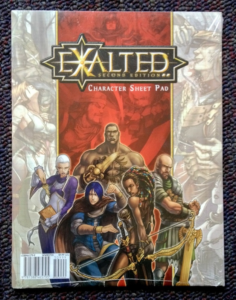 Character Sheet Pad Exalted 2nd Ed. White Wolf WW80700