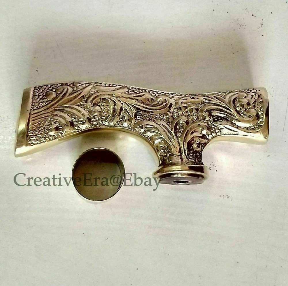 Nautical Trendy Vintage solid Brass Derby Royal Look Walking stick Handle Only