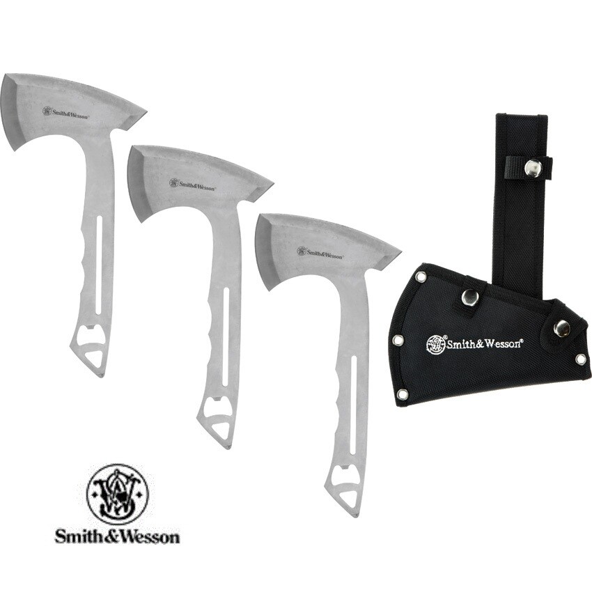 Smith and Wesson throwing Axe Set with Belt Sheath