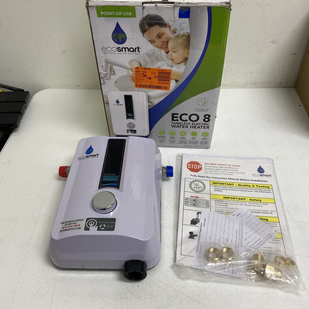 EcoSmart ECO 8 Tankless Electric Water Heater 8 kW 240V