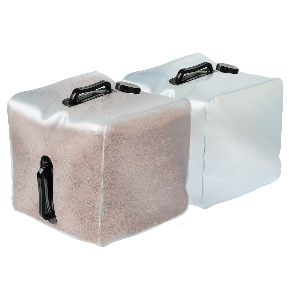 2 Pack Heavy Duty Pool Weight Plastic Sand Bags,Universal Steps 2