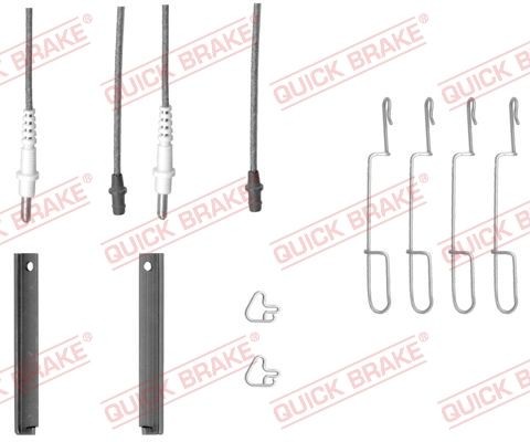 Accessory Kit, disc brake pad QUICK BRAKE 109-1280X