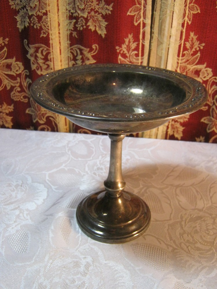 Vintage  Silver Plate Elegant Candy  Dish