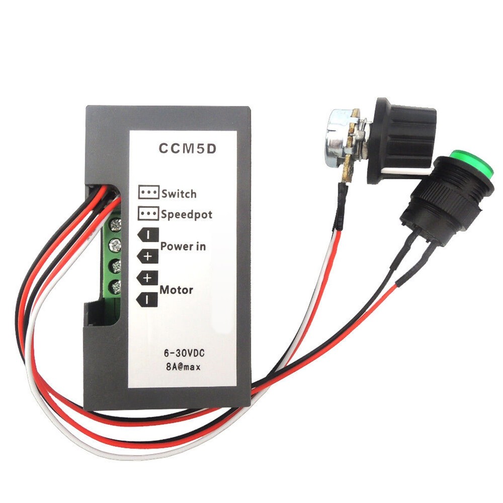 DC 6-30V Motor Speed Controller With 12V 24V 8A PWM Digital Display & Switch