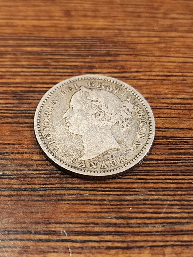 1894 Canada 10 Cents Silver Coin