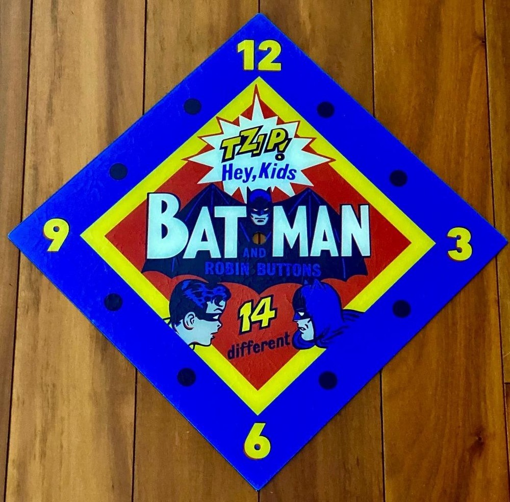 15" Batman Diamond Replacement Clock Face for Pam Clock