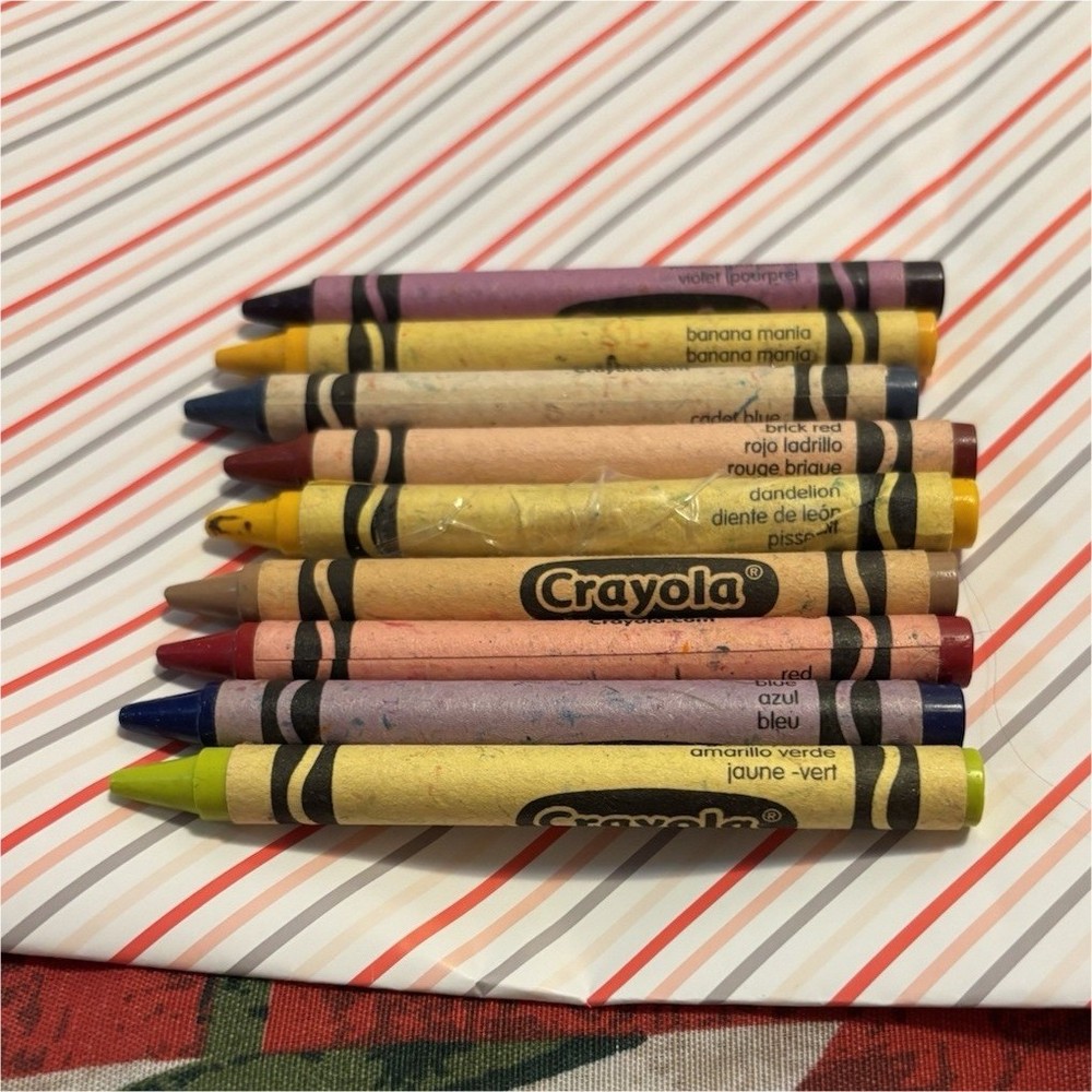 Crayola Crayons Multicolor Set Assorted Colors-Nine Crayons