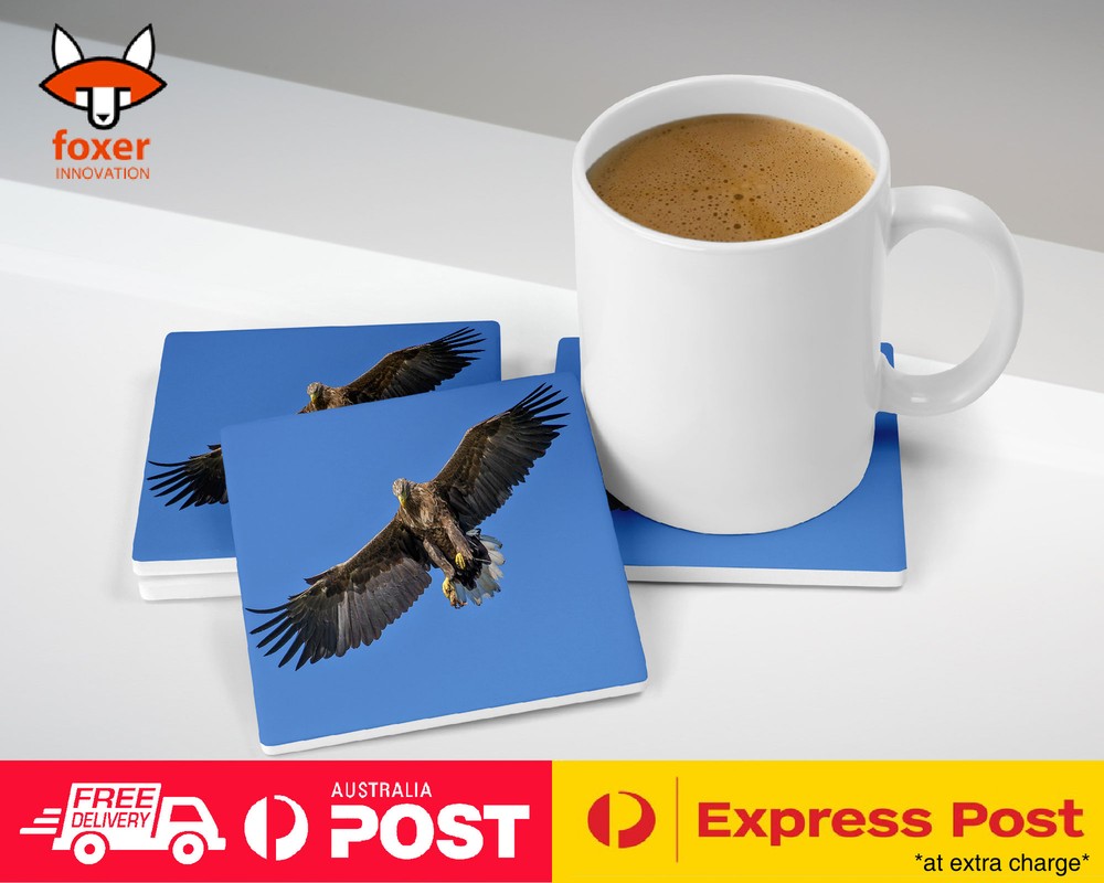 COASTER COFFEE DRINKING MAT|COOL BROWN HAWK EAGLE BIRD #18