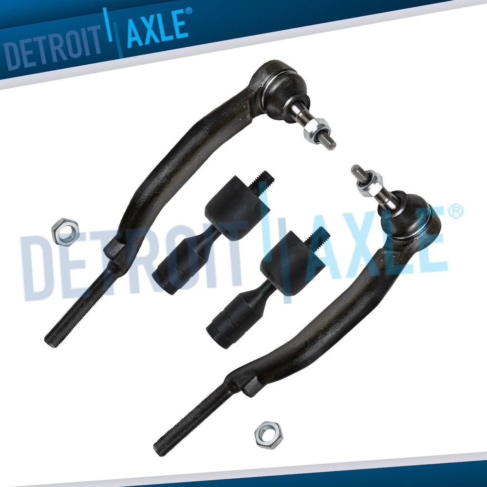Front Inner Outer Tie Rod End Links for 2004 2005 2006 2007 2008 09 Cadillac SRX