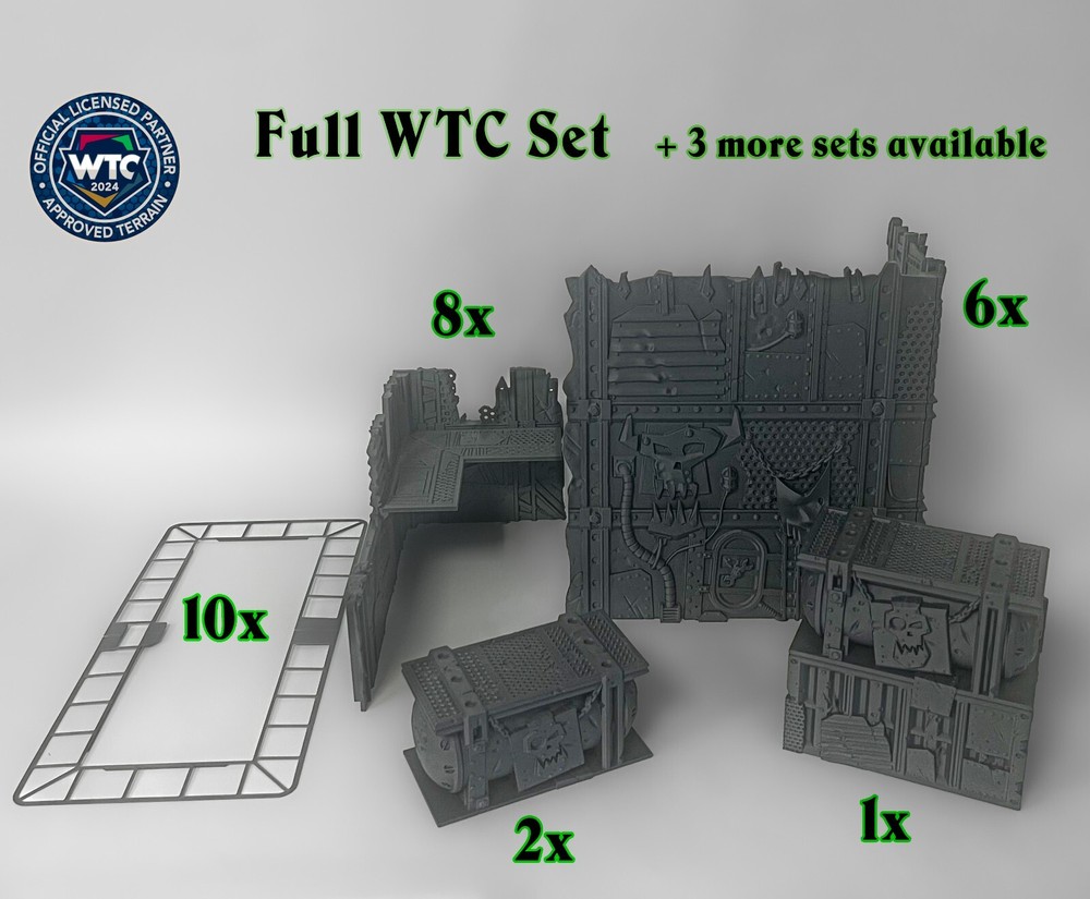WTC 40K Foldable Terrain - Orks | WH40K Wargame Scenery