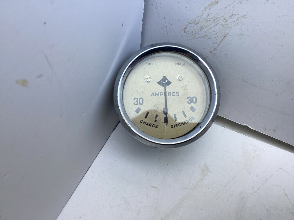 vintage ampere meter Clock