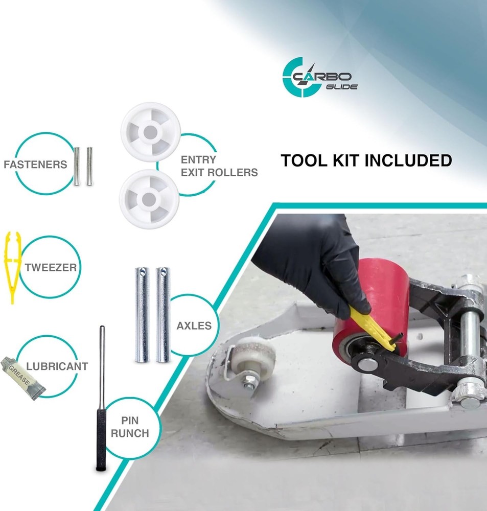Durable Replacement Wheels for Pallet Jack with Heavy-Duty Polyurethane Design