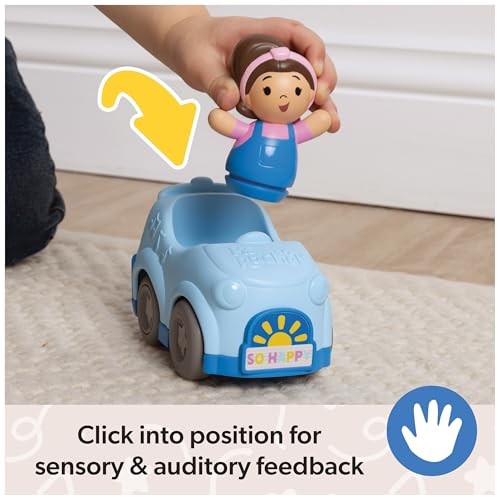 1-2-3 Roll! Vehicle with Click-in Figure & Pull Back Ms. Rachel Vehicle