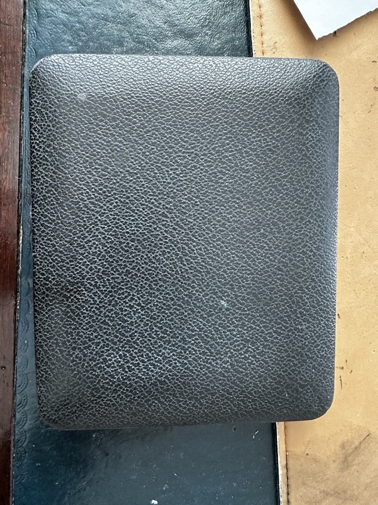 Antique Hinged Teaspoon Presentation Box – Textured Black Leather 16.5cm