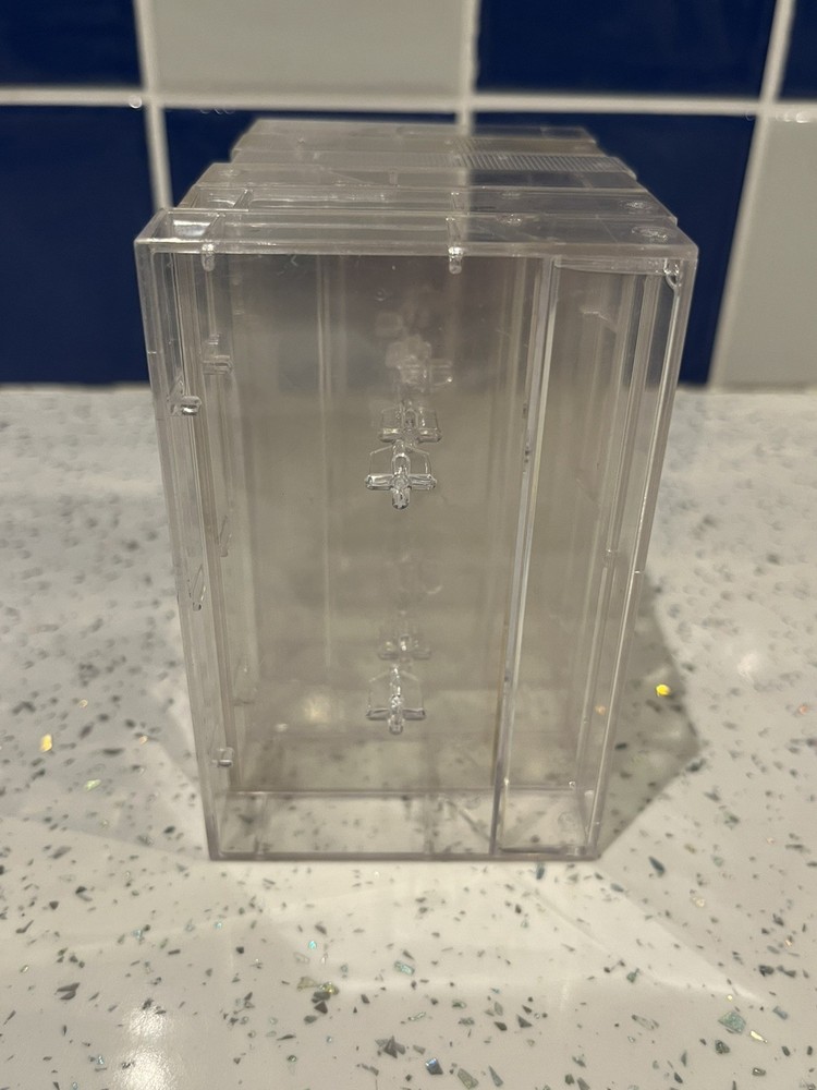 6 x CASSETTE CASES EMPTY HIGH-GLOSS BRITISH MADE (SEE PHOTOS)