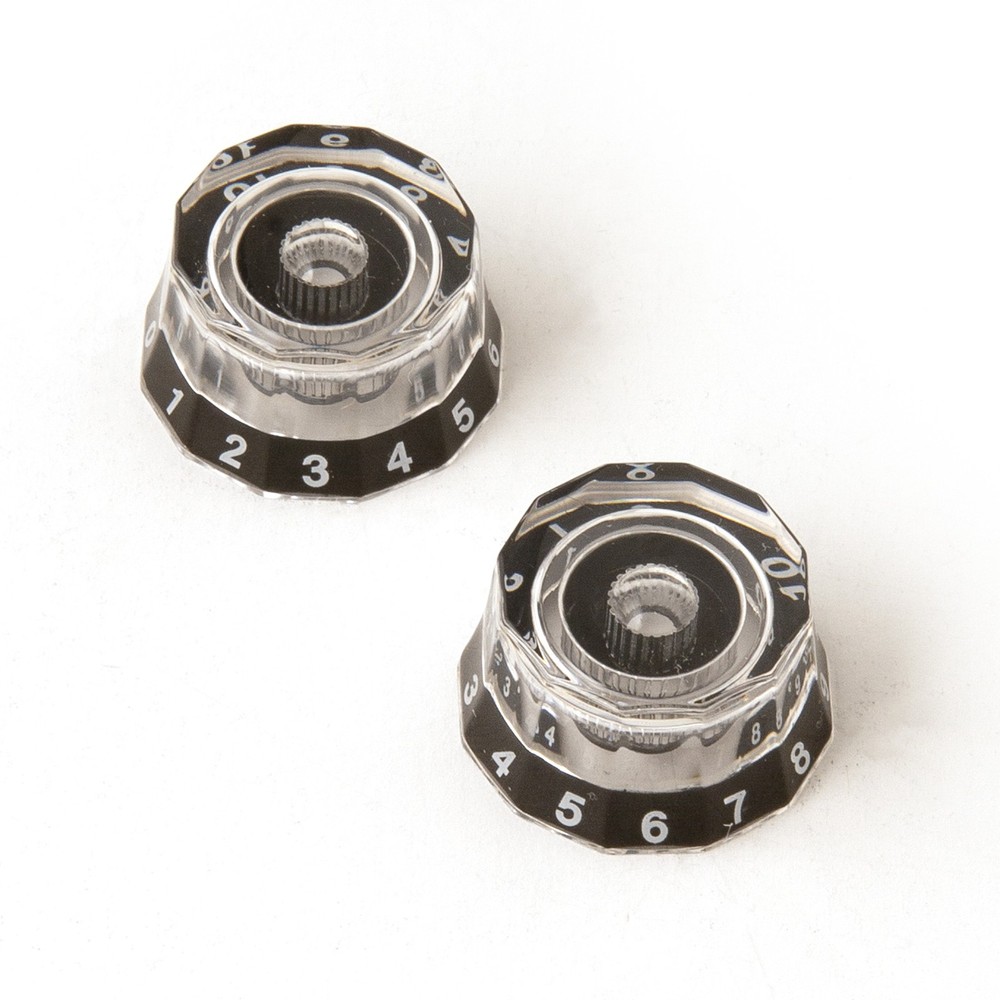 PRS Lampshade Knobs - Black/Clear - Set of 2