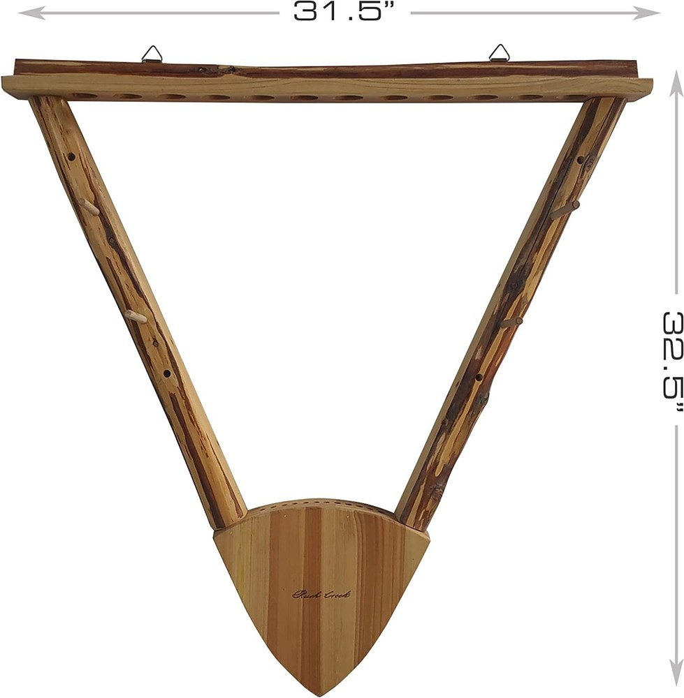 Compound Bow Rack Arrow Wall Mounting Storage Holder Rustic Look Cabin Display