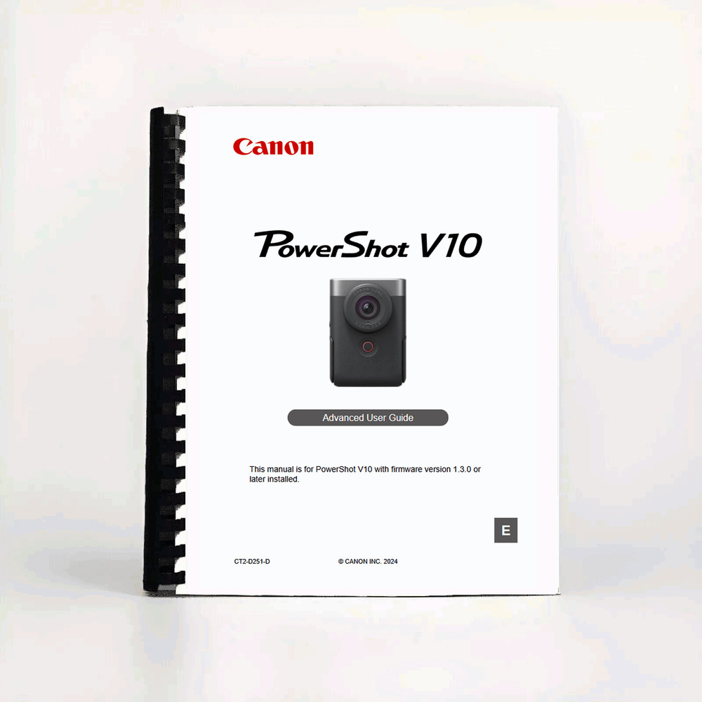 Canon PowerShot V10 Camera Instruction Manual