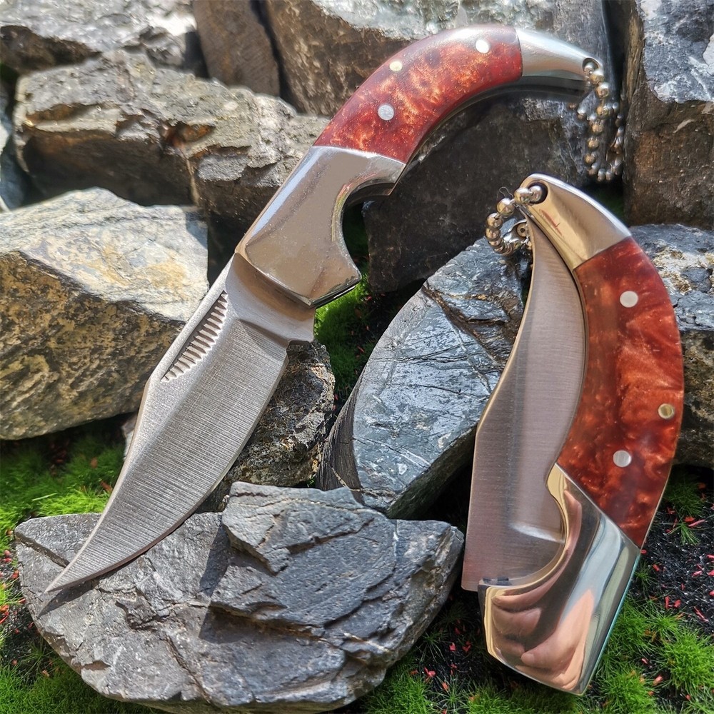 Outdoor Folding Knife Mini Multi-function Key Chain Pendant Pocket Knife Tool