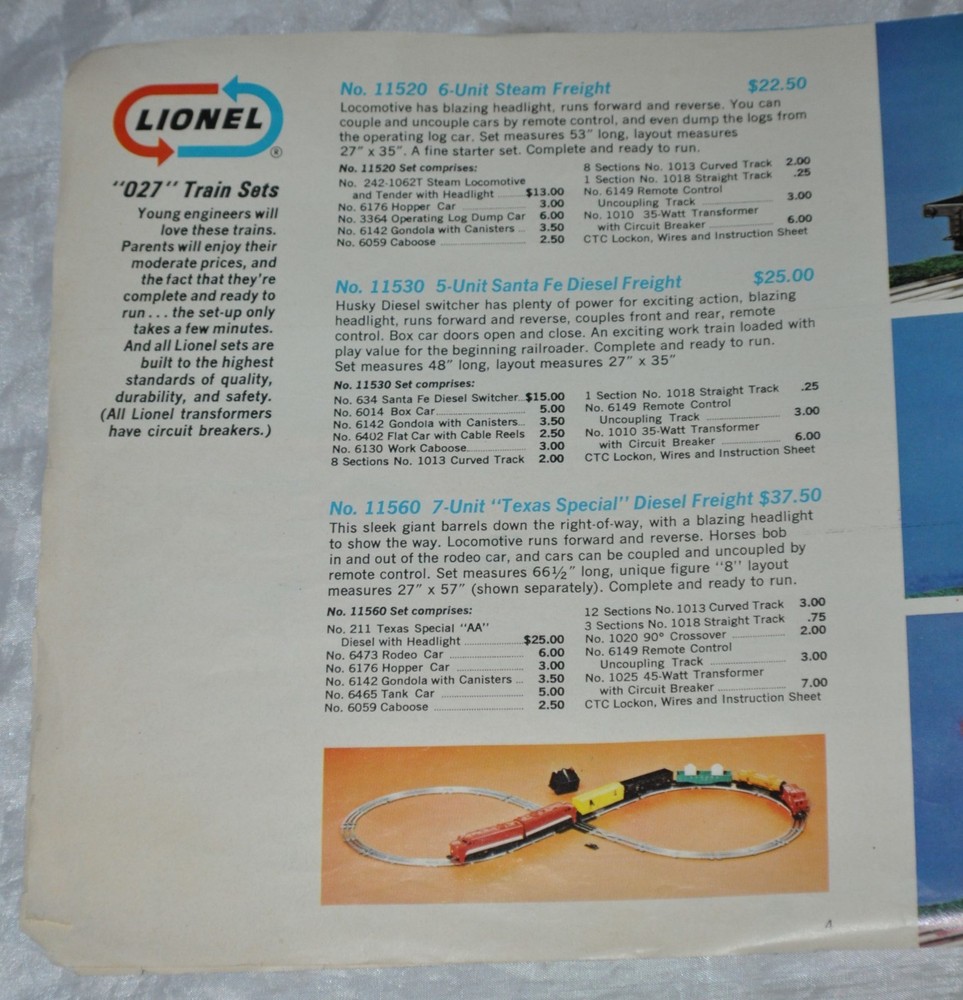1966 Lionel Train Catalog