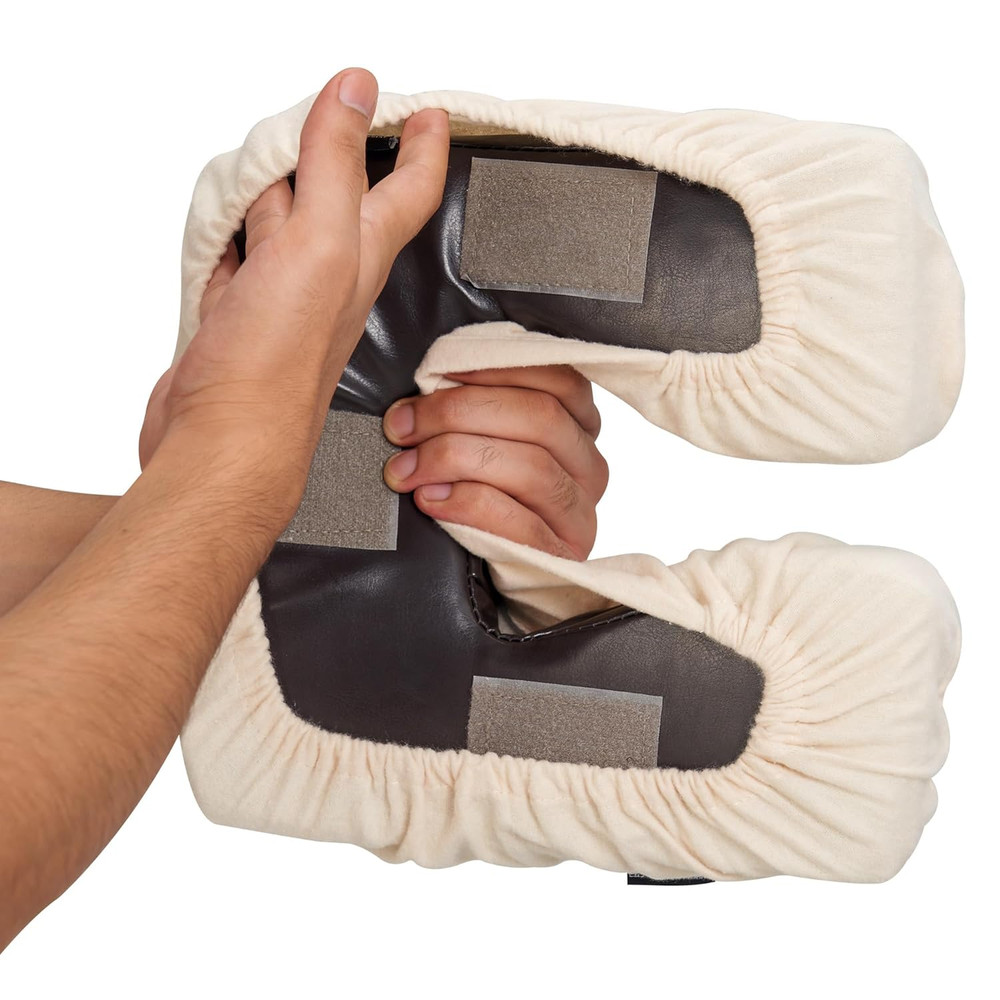 Master Massage Master Massage Microfiber Face Cushion Cover 12Piece Set Sand, 1C
